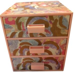 Avon Floral Impressions Jewelry storage Box 3‎ Draw  1988 cottagecore